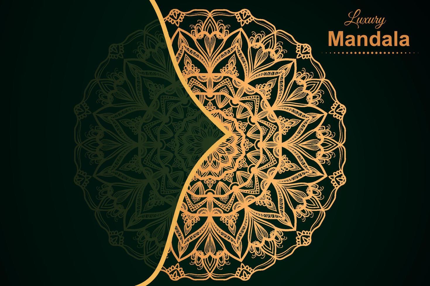 luxury ornamental mandala design background vector