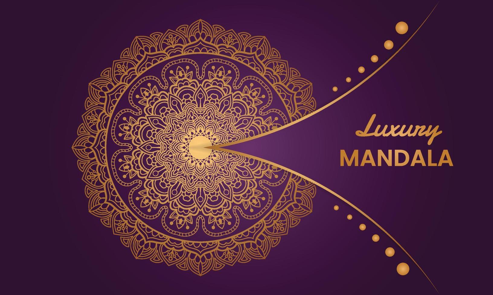 diseño de mandala ornamental de lujo vector