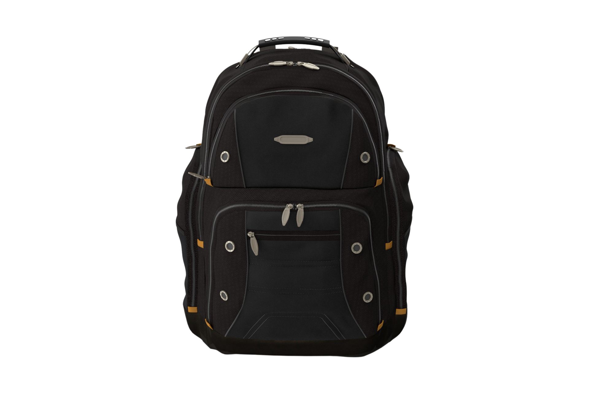 Black backpack isolated on a transparent background 21275459 PNG