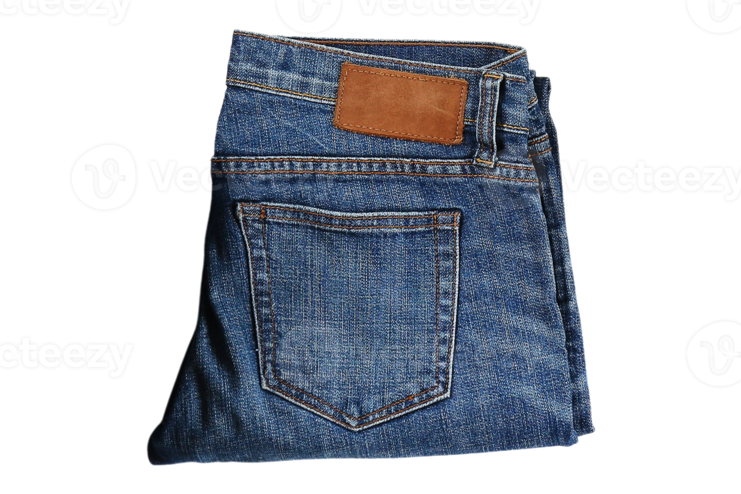 Blau Jeans isoliert auf ein transparent Hintergrund png