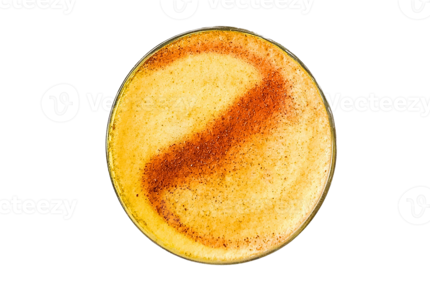 Yellow drink isolated on a transparent background png