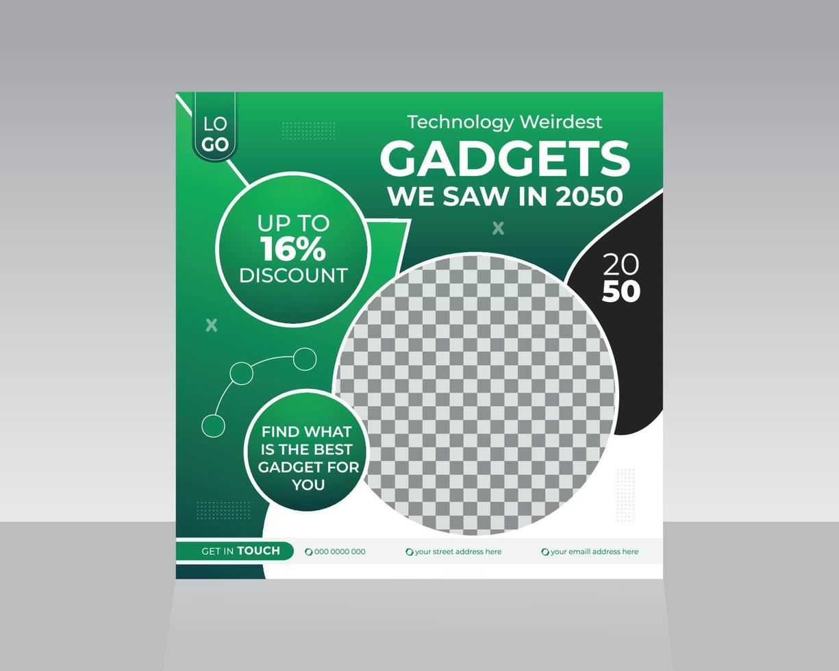 technology social media post 21275541 Vector Art at Vecteezy