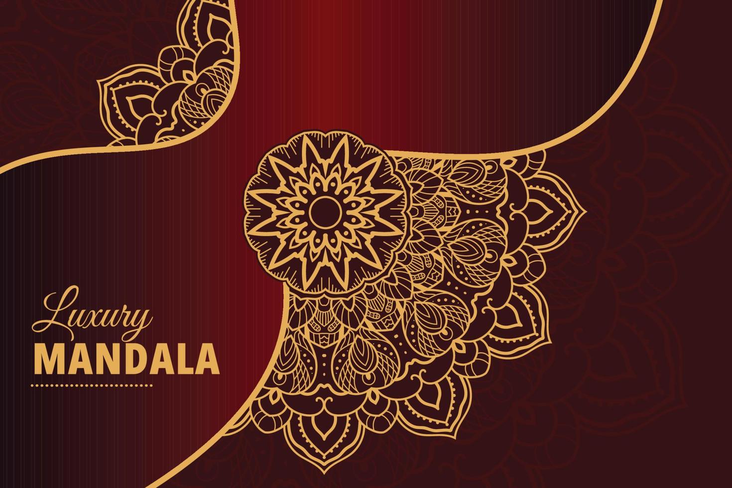 Luxury mandala background design vector