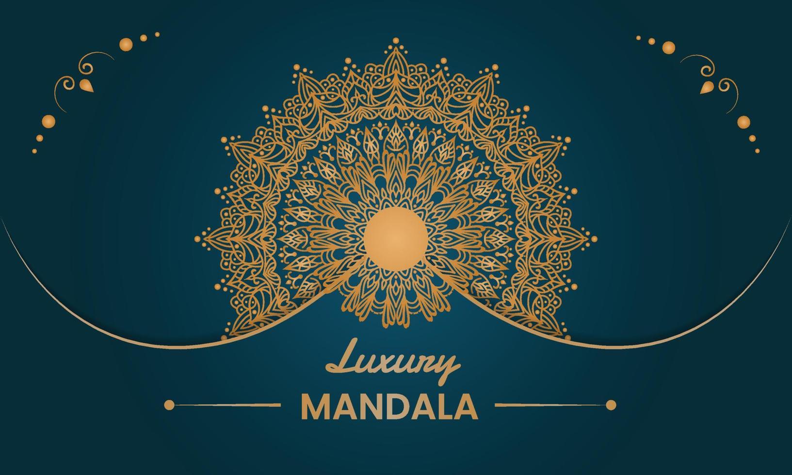 Luxury mandala background design vector