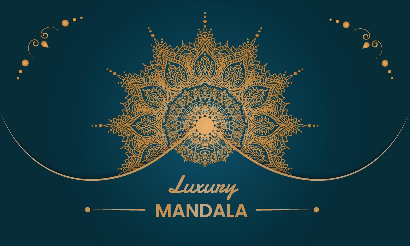 Luxury mandala background design vector