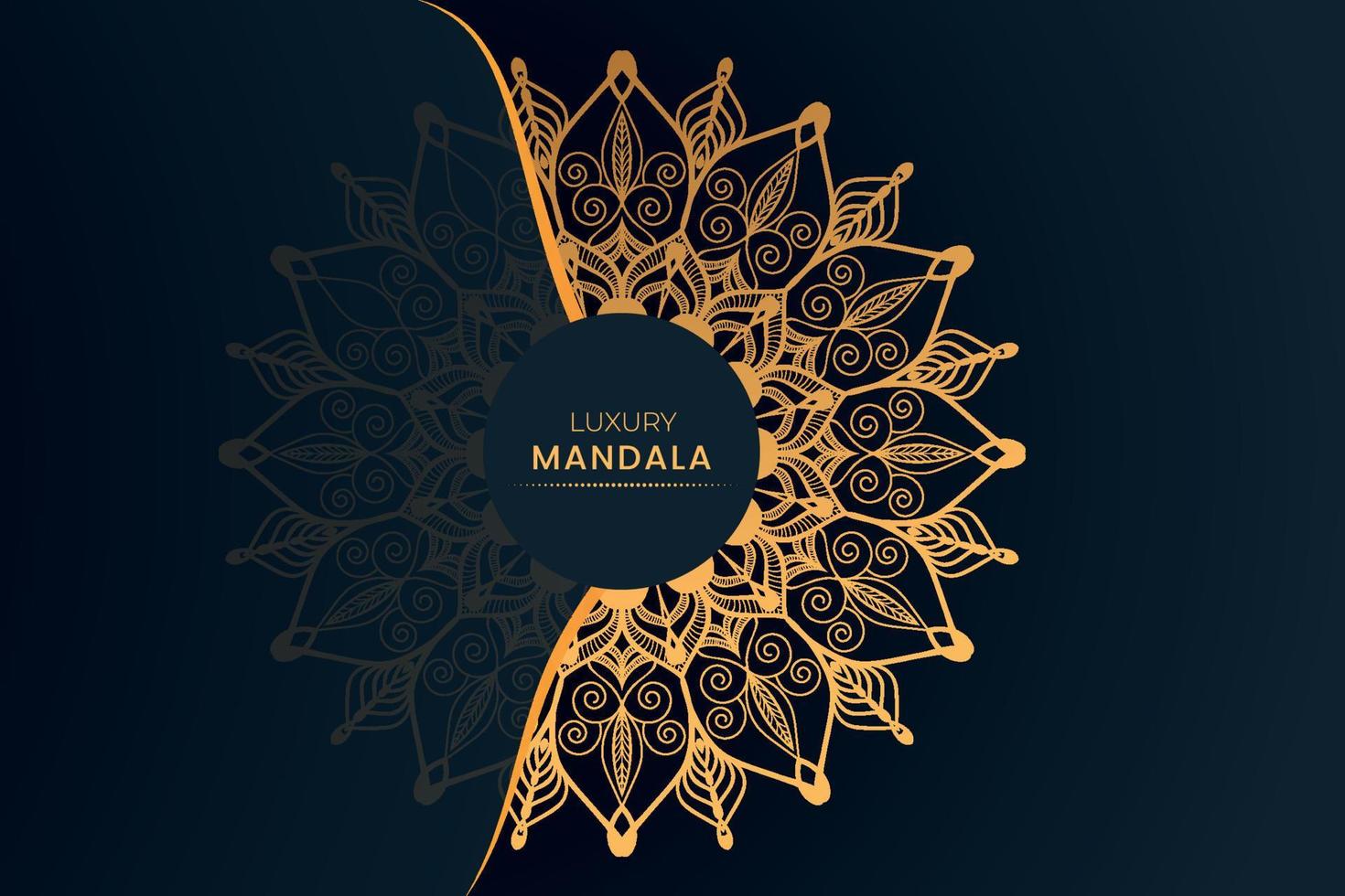 Fondo de diseño de mandala ornamental de lujo vector