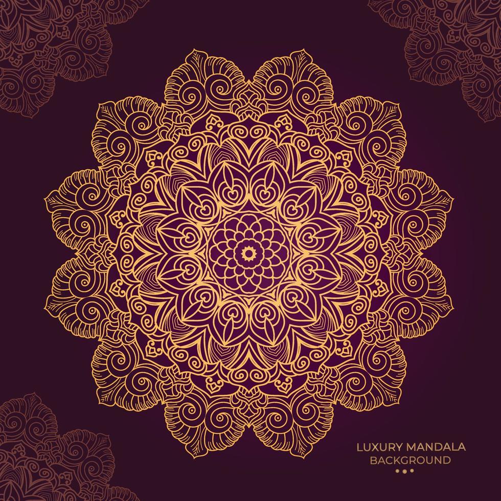 luxury ornamental mandala design background vector