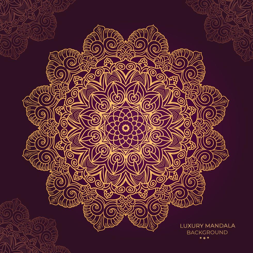 Fondo de diseño de mandala ornamental de lujo vector