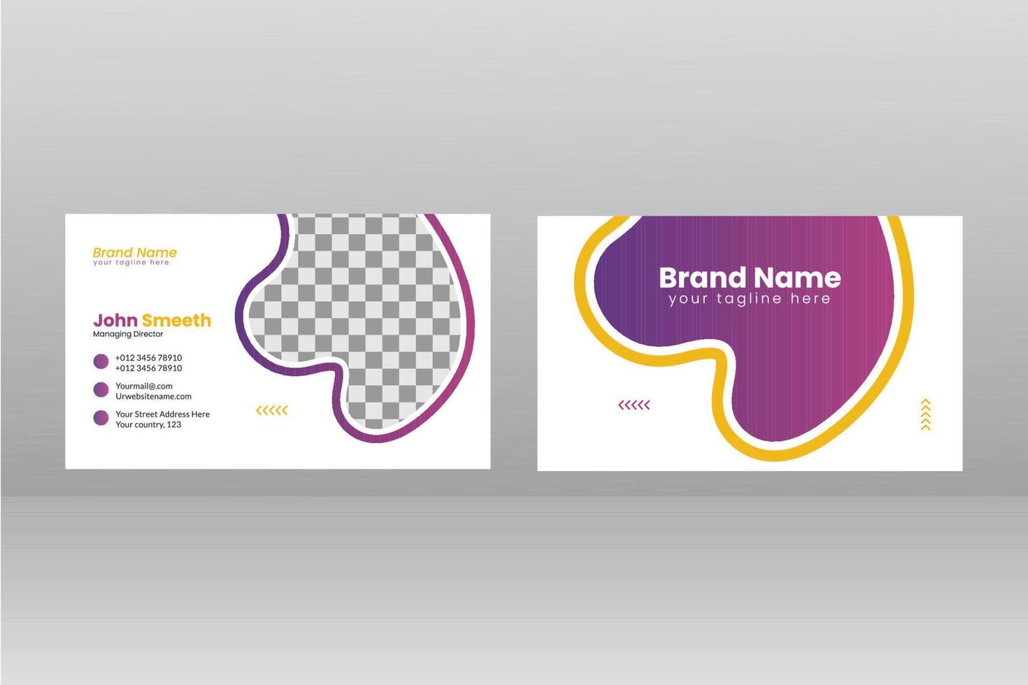 modern business card design vector