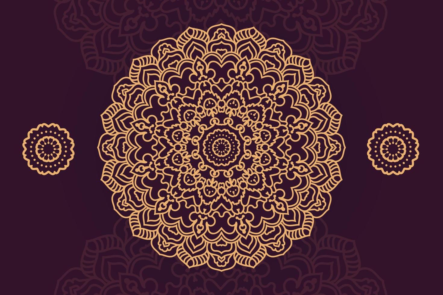 Luxury mandala background design vector