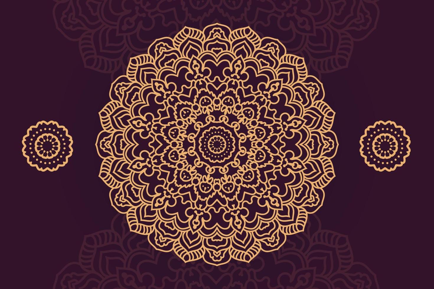 diseño de fondo de mandala de lujo vector