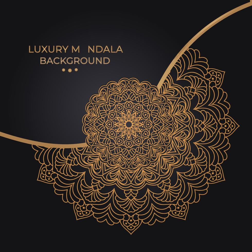 Luxury mandala background design vector