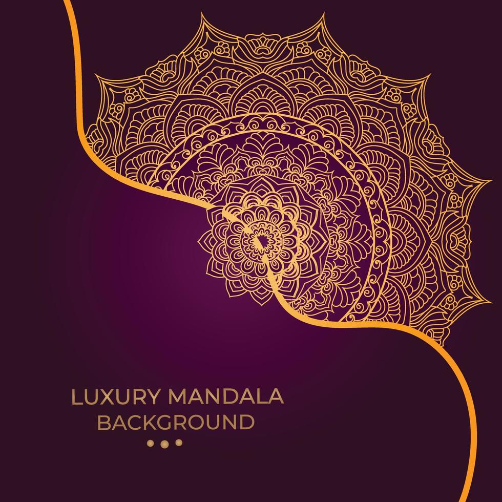 Fondo de diseño de mandala ornamental de lujo vector