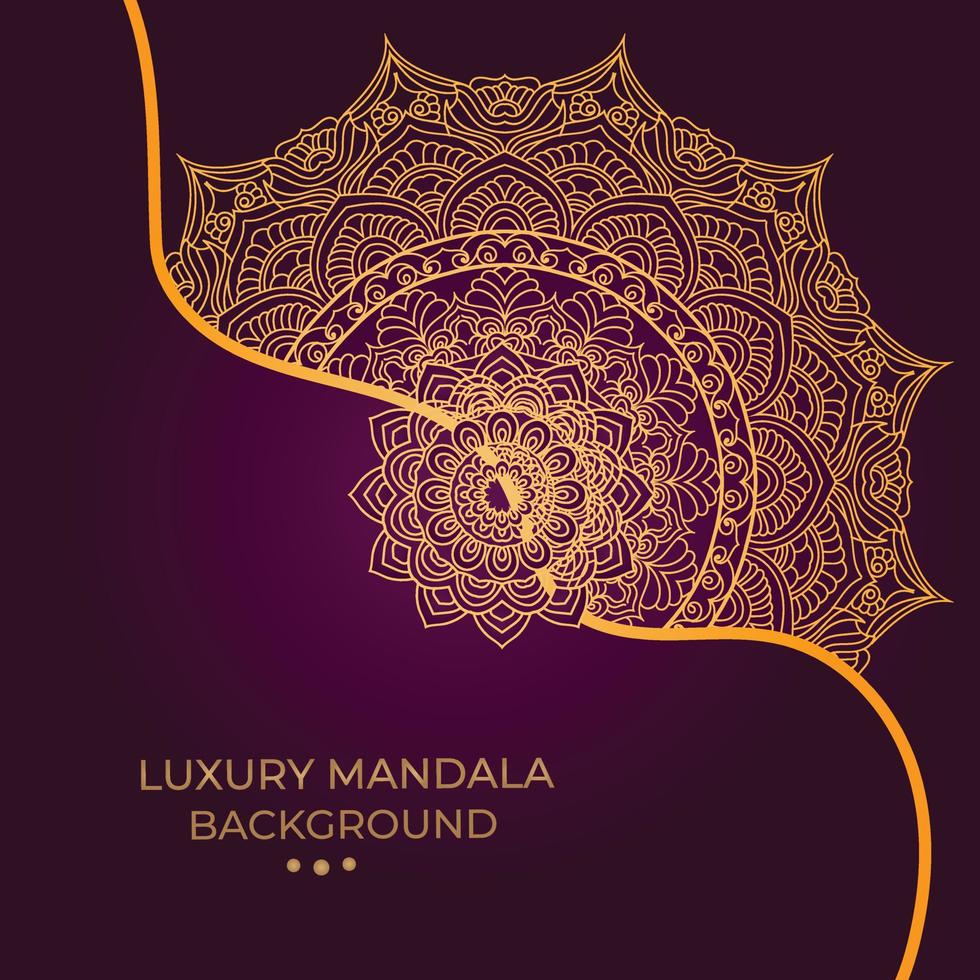 Fondo de diseño de mandala ornamental de lujo vector