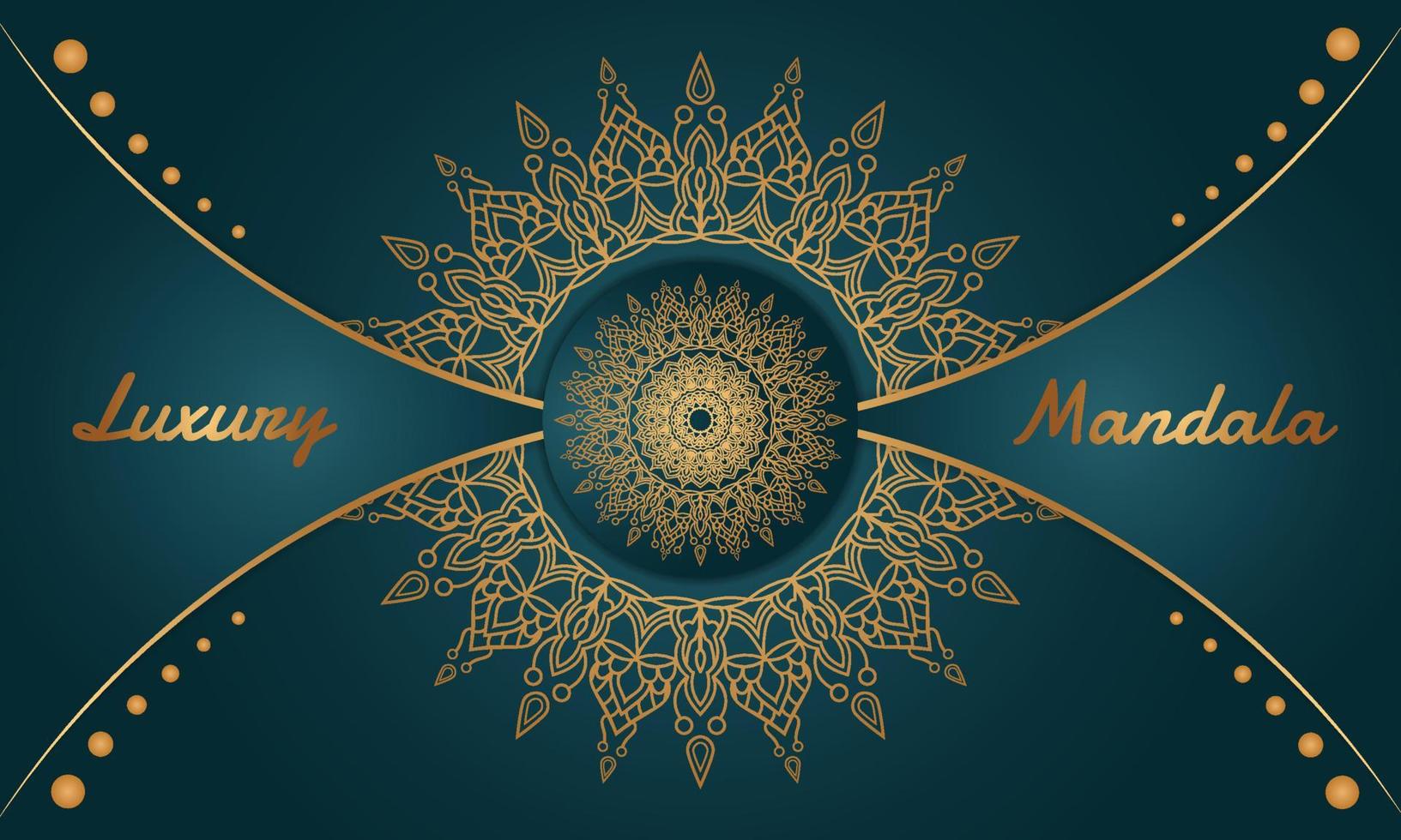 luxury ornamental mandala design vector