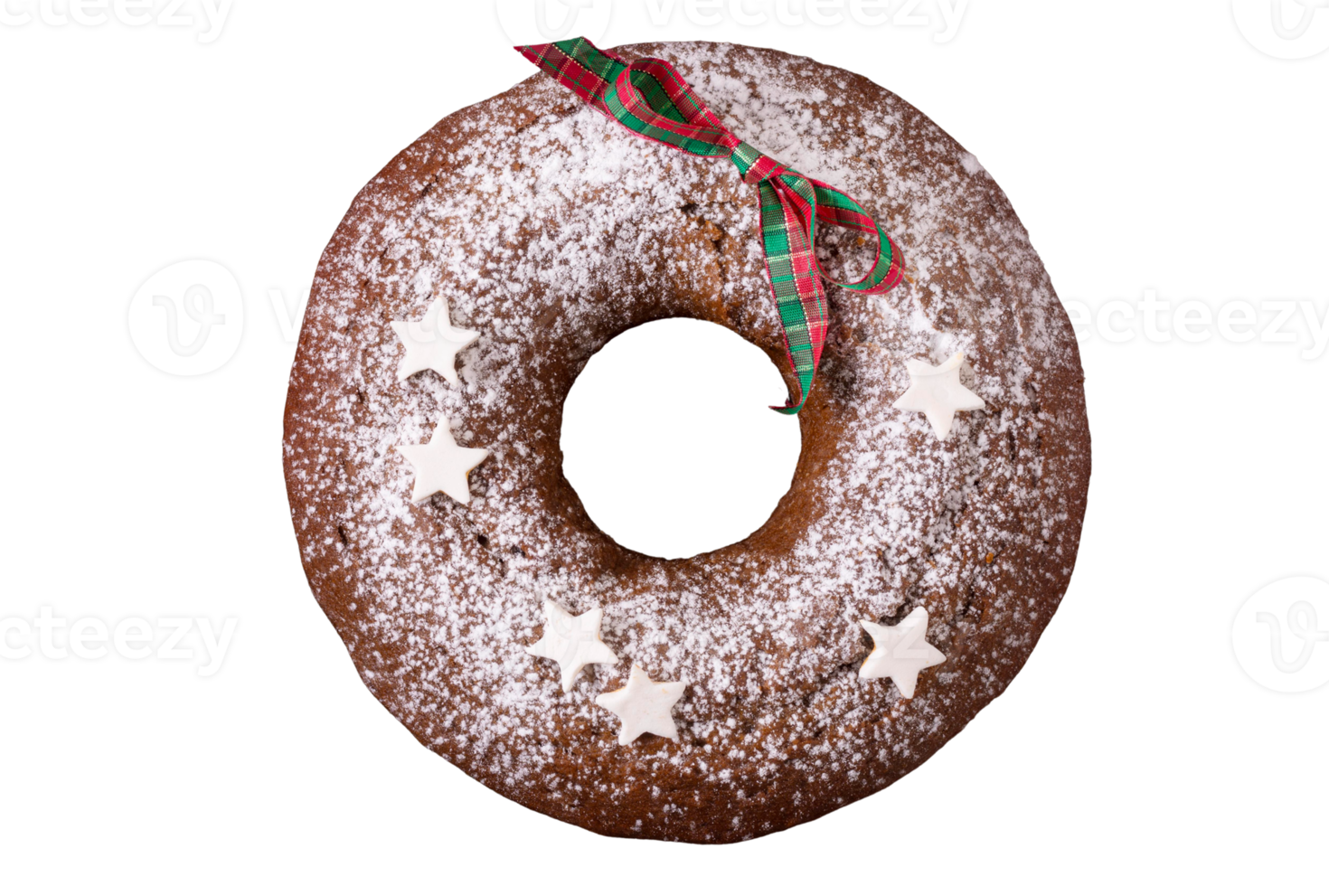 Brown donut isolated on a transparent background png