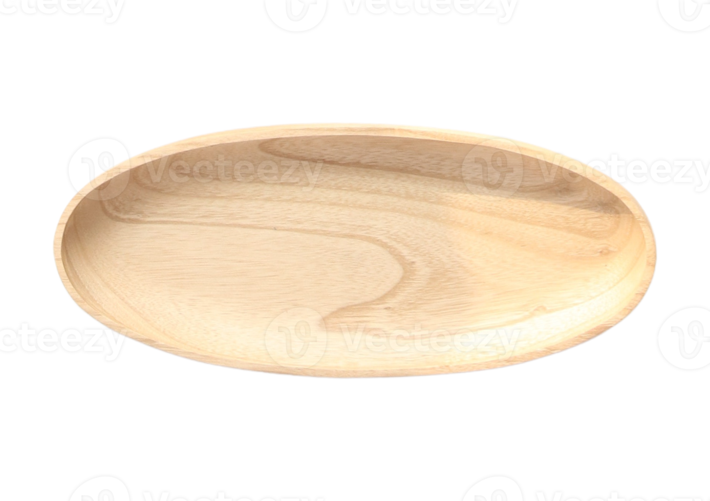 Wooden plate isolated on a transparent background png