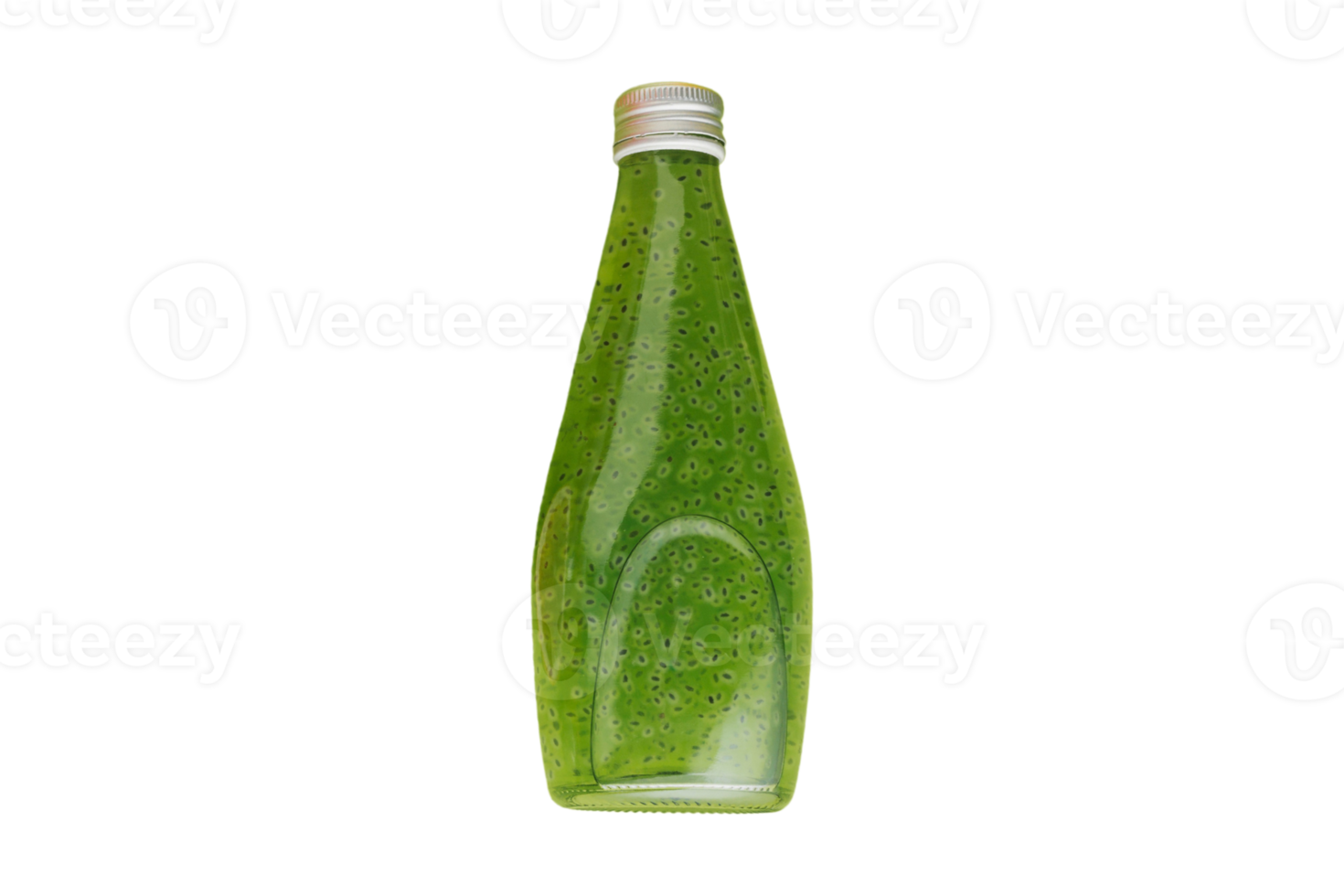 Green juice jar isolated on a transparent background png