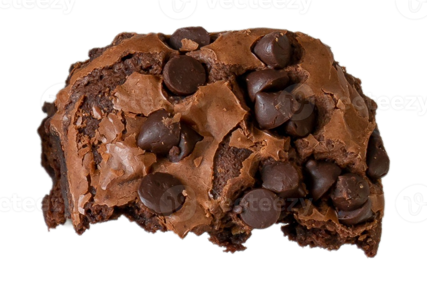 Brownie chocolate isolado em uma transparente fundo png