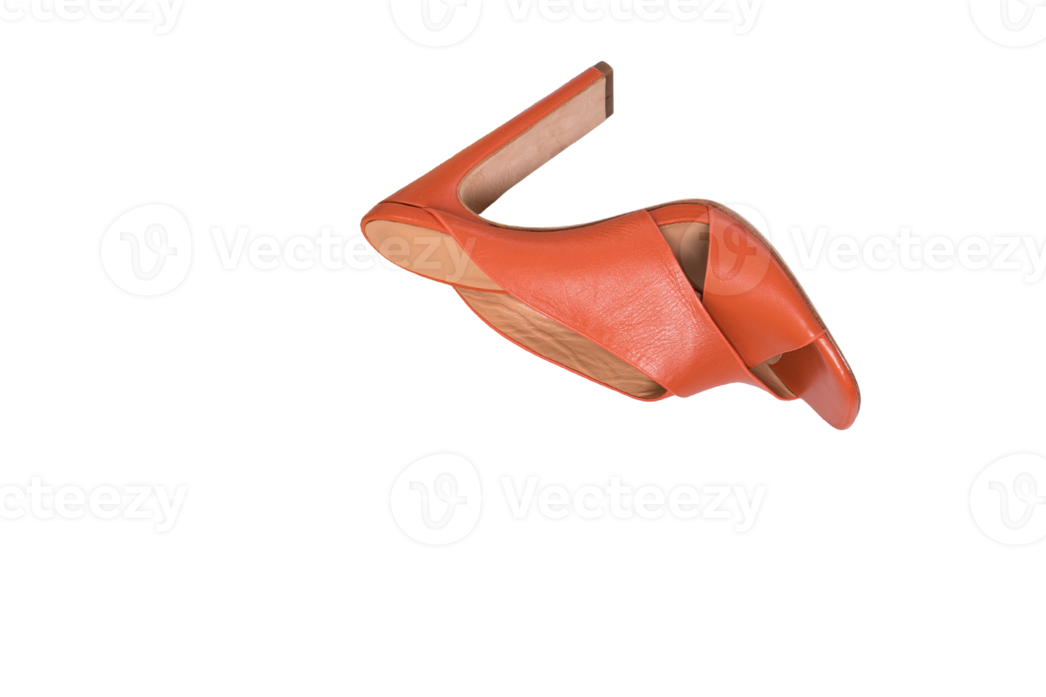 Orange heel isolated on a transparent background png