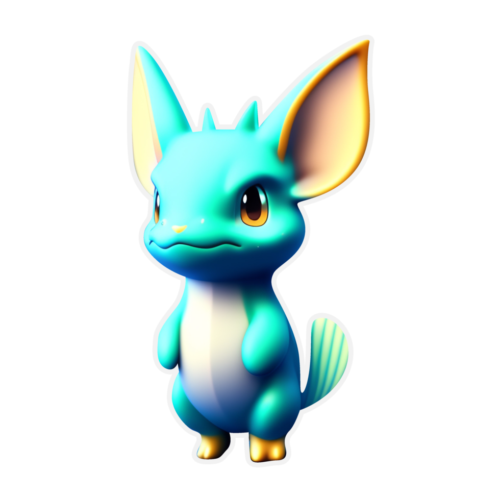 3d Cute dragon character PNG Transparent