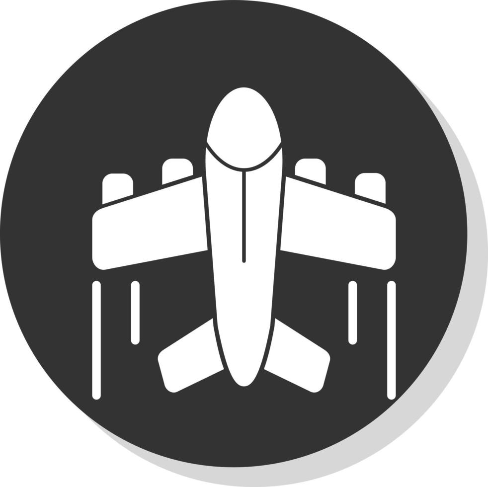 diseño de icono de vector de avión