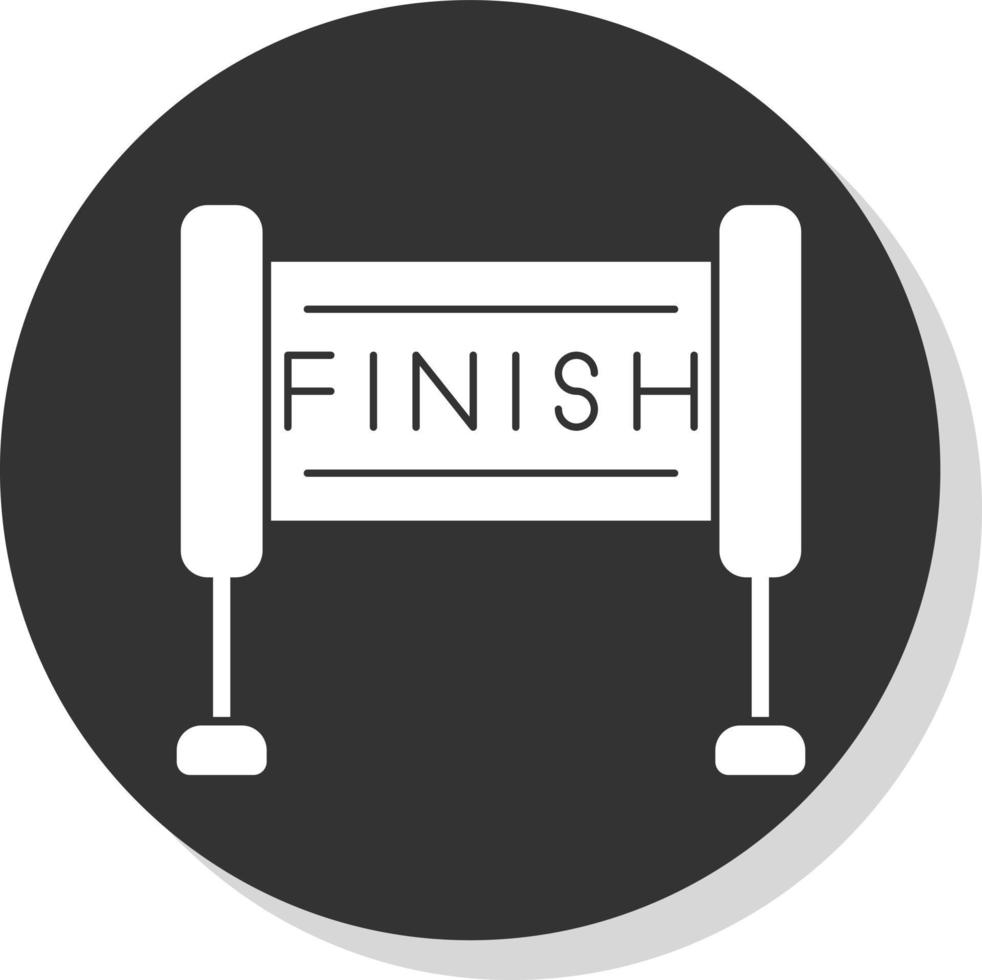 Finish Line Vector Icon Design