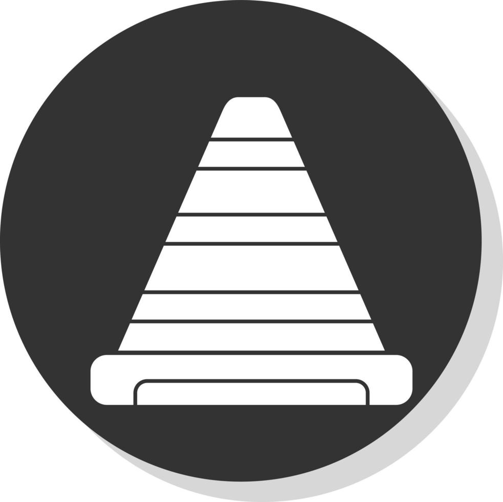 Traffic Cone Vector Icon Design