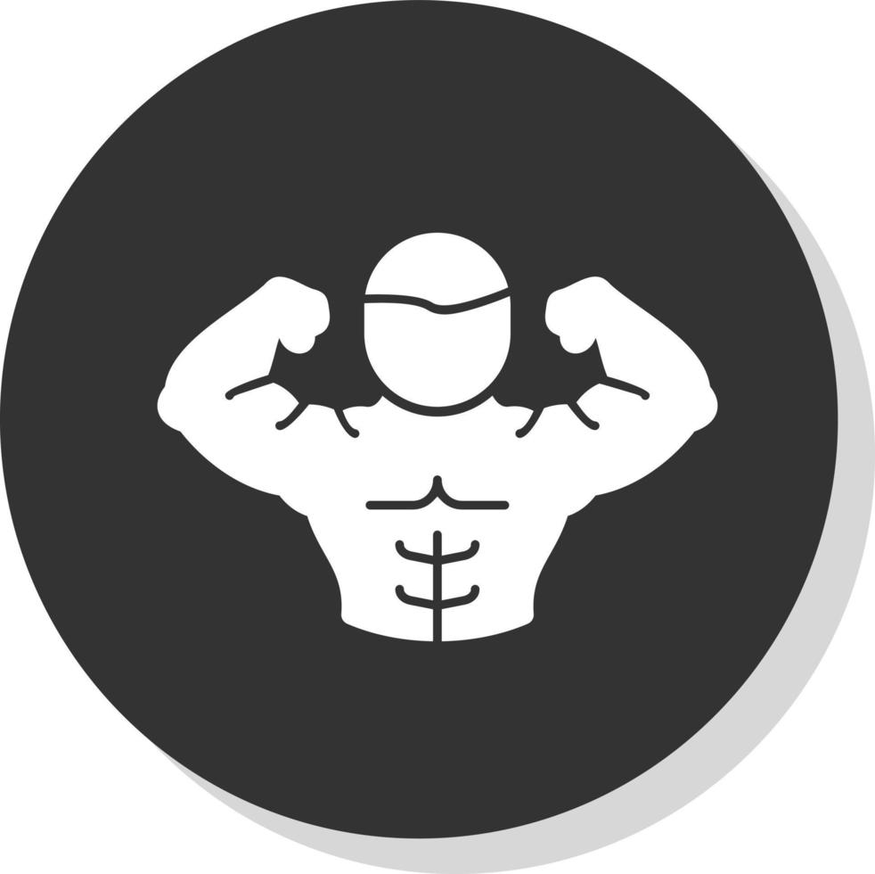 Full Body Muscle Vector Icon Design