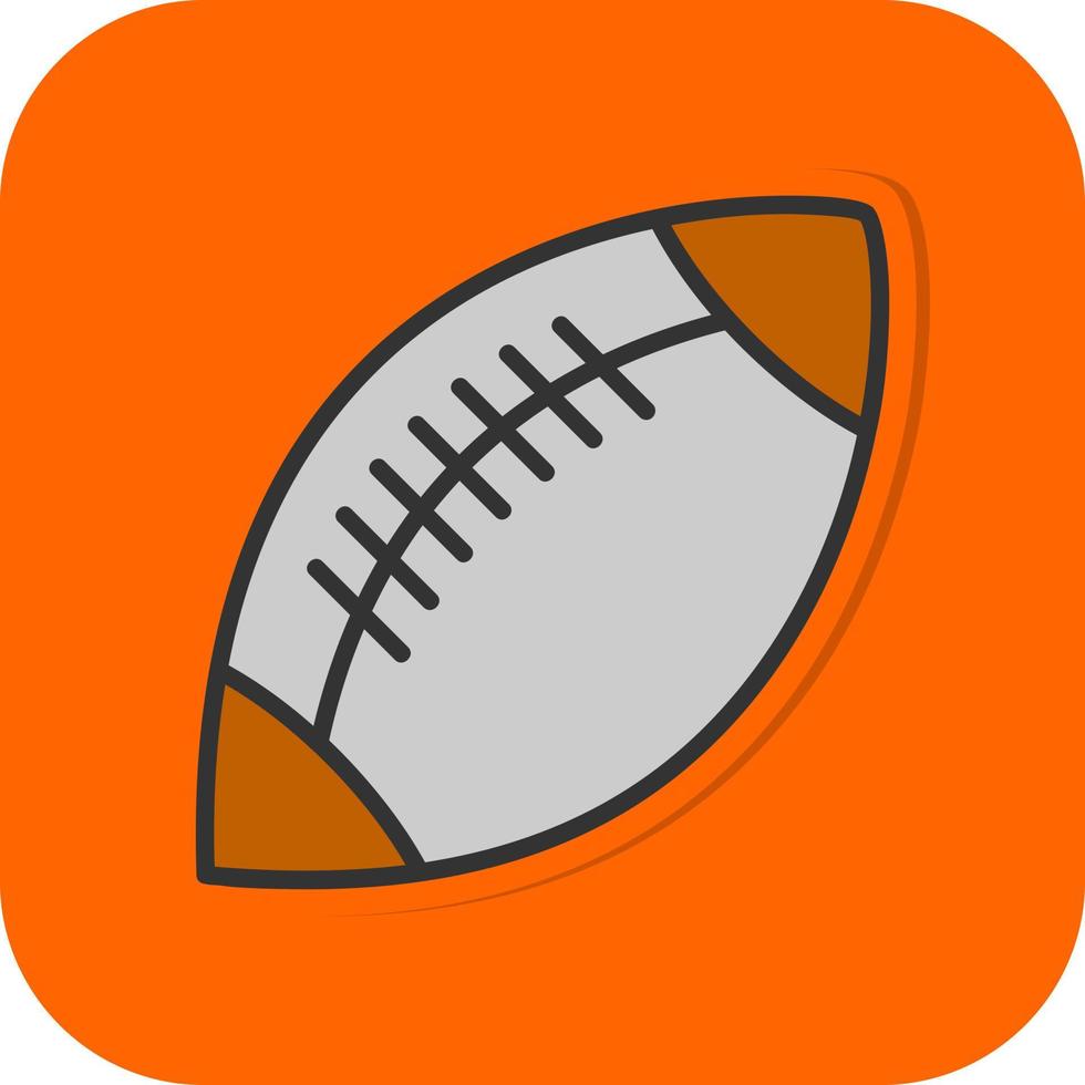 Rugby Vector Icon Design