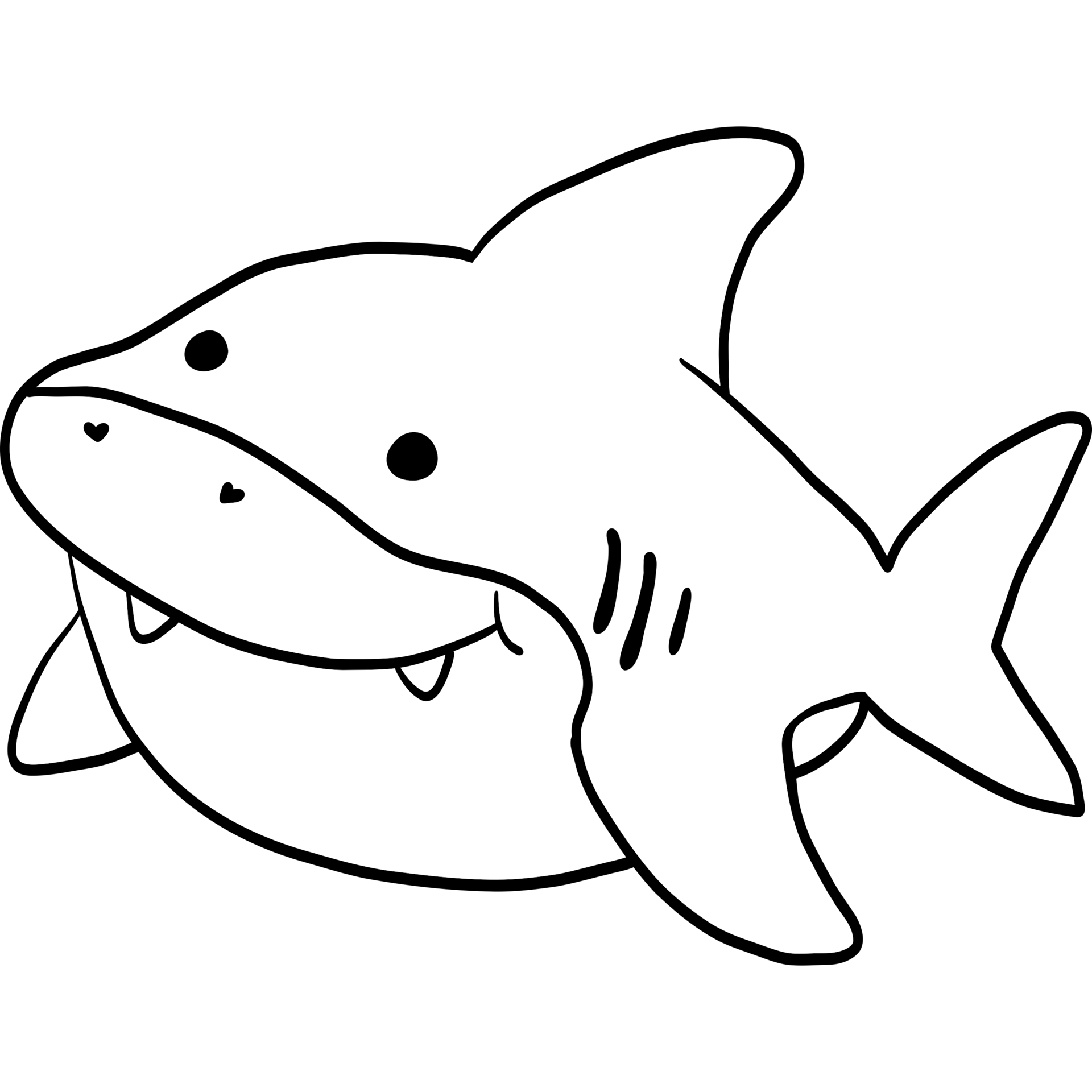 Baby Shark, Shark illustration, fish, sea creature 21276707 PNG