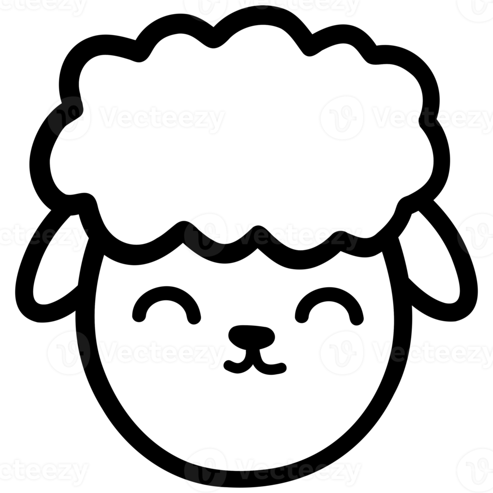 cute sheep, goat, sheep illustration, animal, animal illustration png