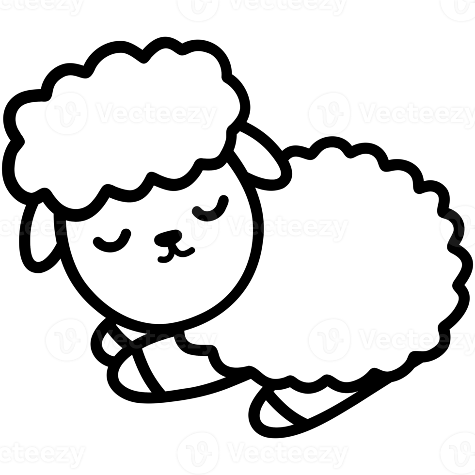 cute sheep, goat, sheep illustration, animal, animal illustration png