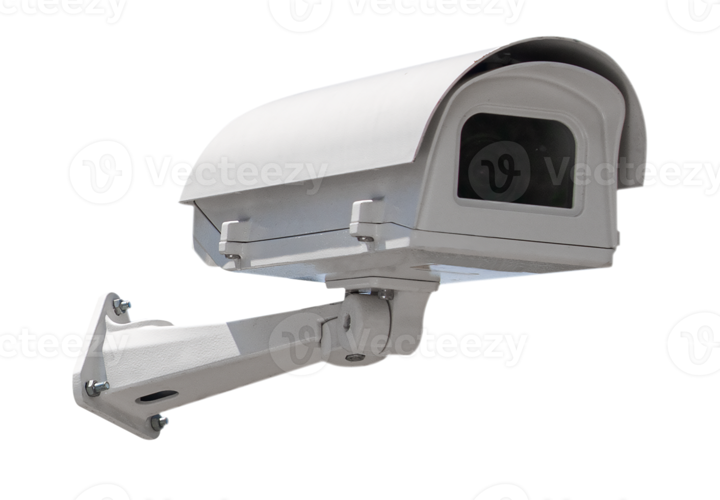 CCTV security camera isolated png file.