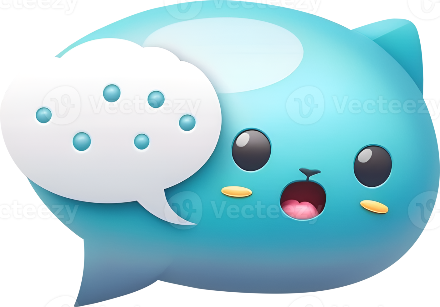 3D comment box icon. png