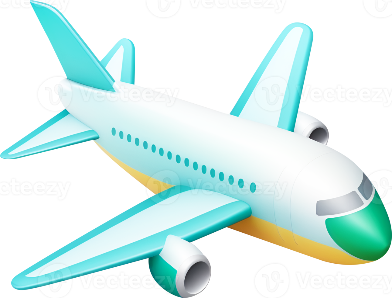 3d aereo icona per trasporto e viaggio su vacanza. png