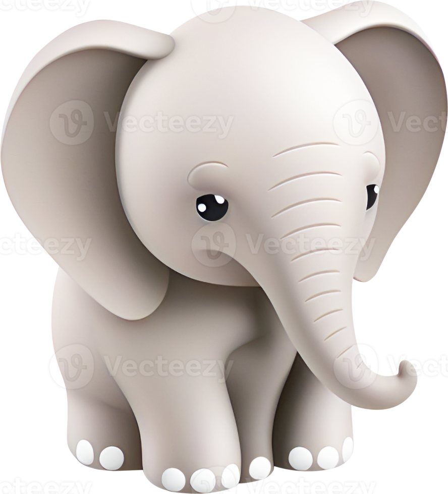 Elephant cartoon icon illustration. png