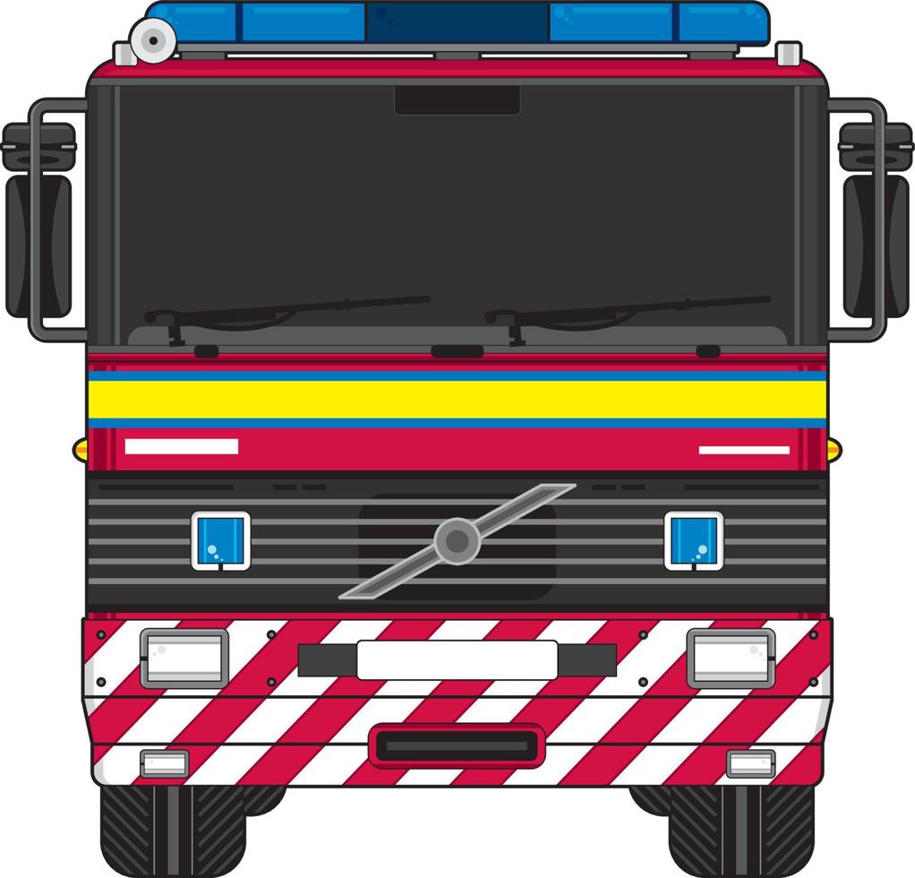 UK Fire Engine Illustration vector
