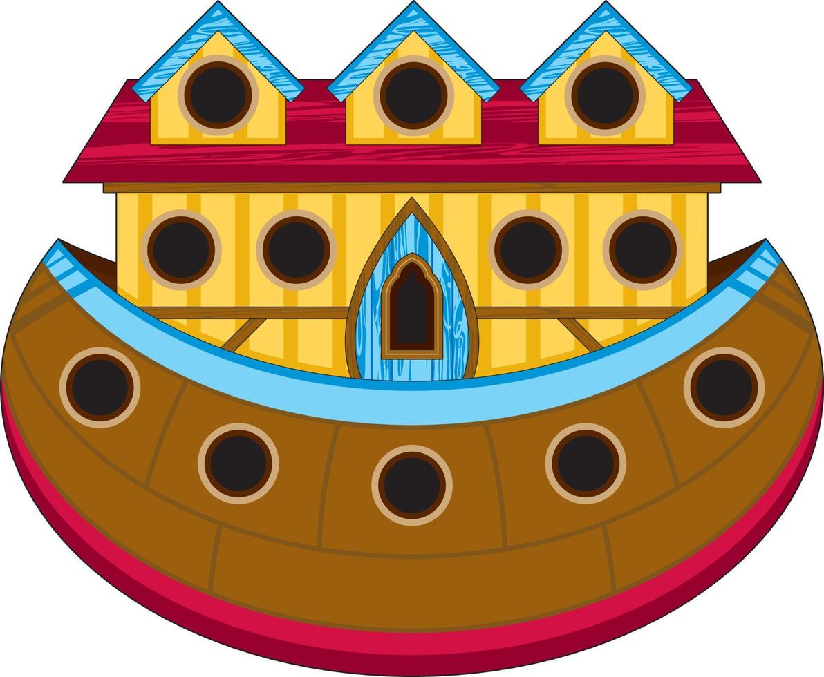 Cartoon Noah's Ark - Biblical Illustration vector