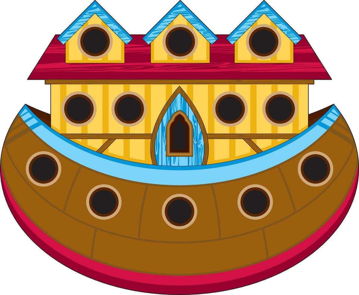 Cartoon Noah's Ark - Biblical Illustration vector