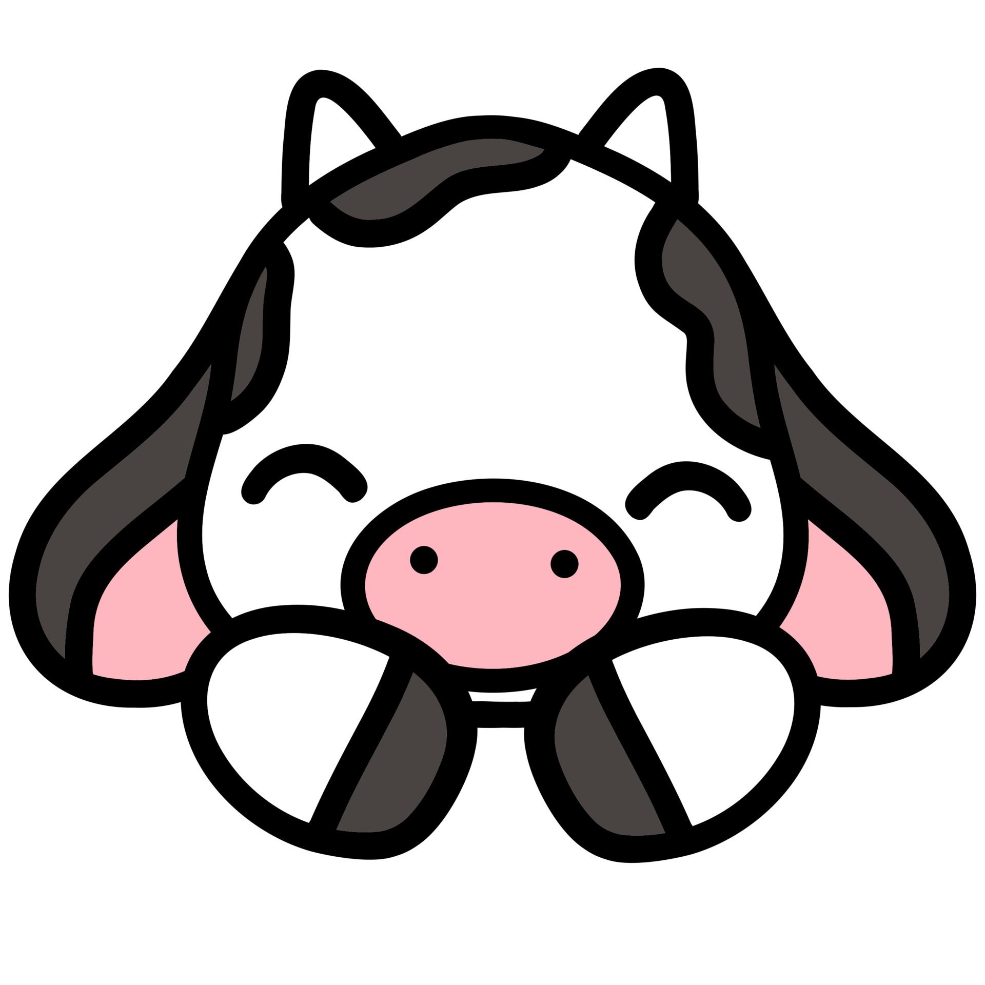 Cute cow, cow illustration, baby cow, animal illustration 21276934 PNG
