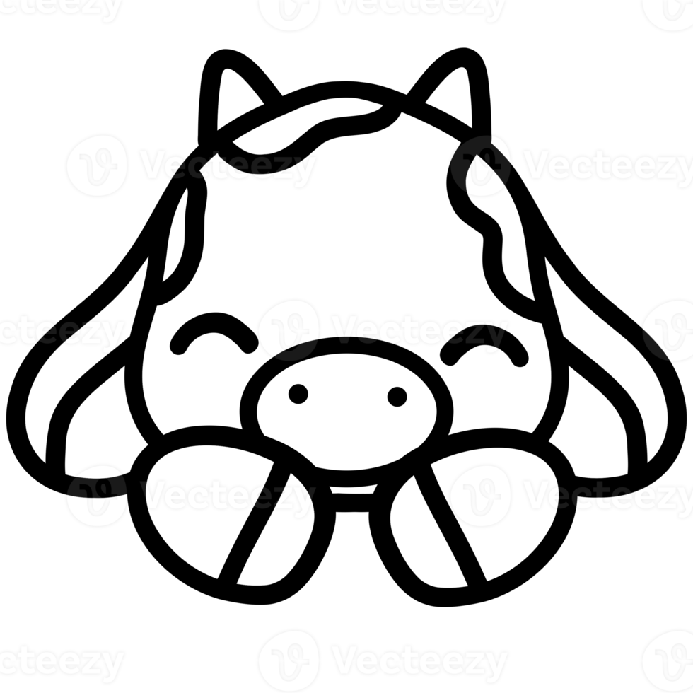 mignonne vache, vache illustration, bébé vache, animal illustration png