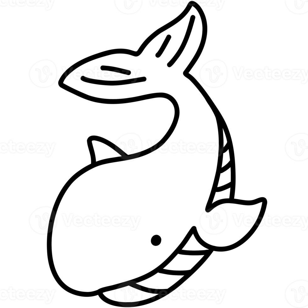 Cute whale, whale illustration, sea creature png