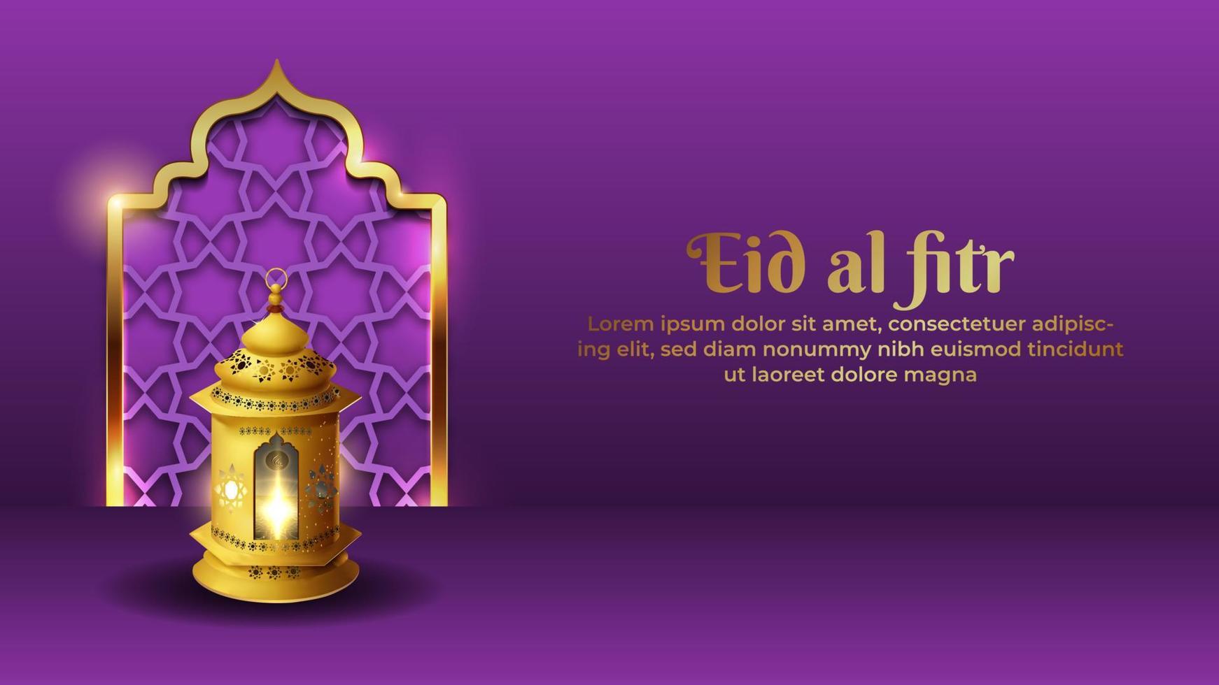 Ramadan Kareem beautiful greeting card with backgrounfd vector