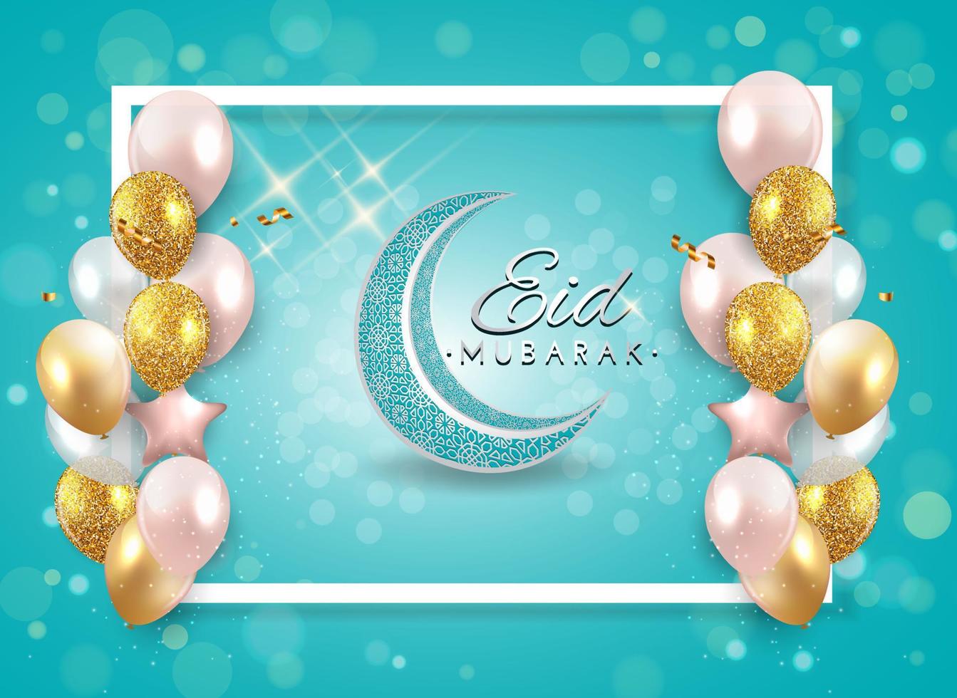 Eid al-fit - Eid Mubarak illustration vector