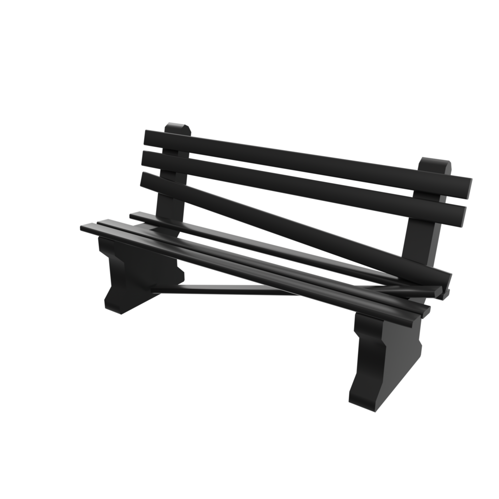 Bench isolated on transparent png