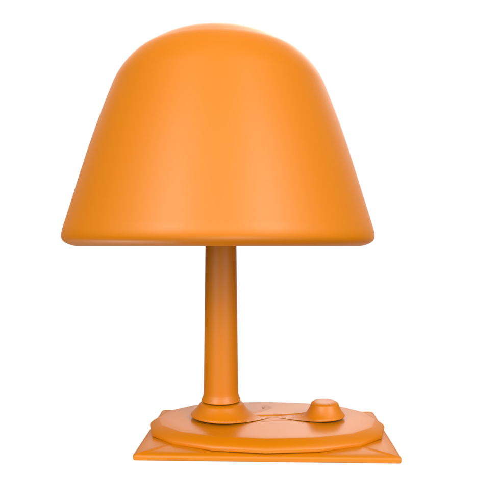 Desk lamp isolated on transparent png