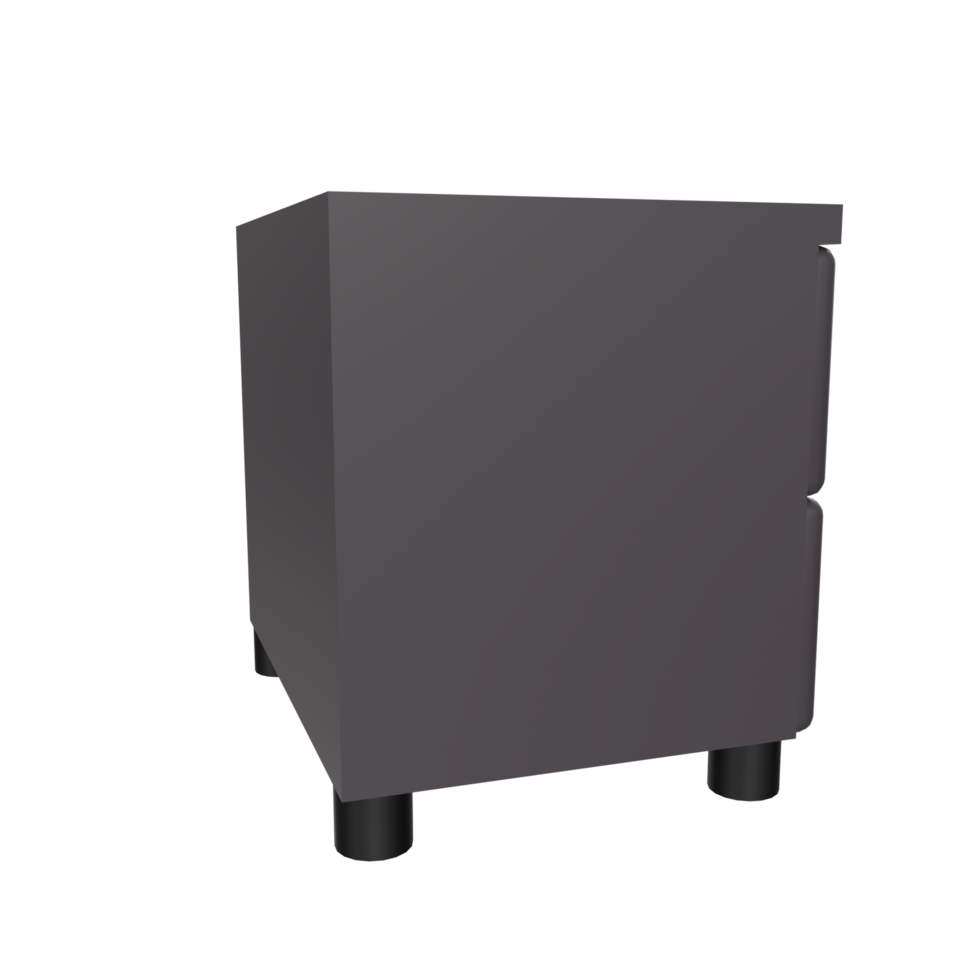 Nightstand isolated on transparent png