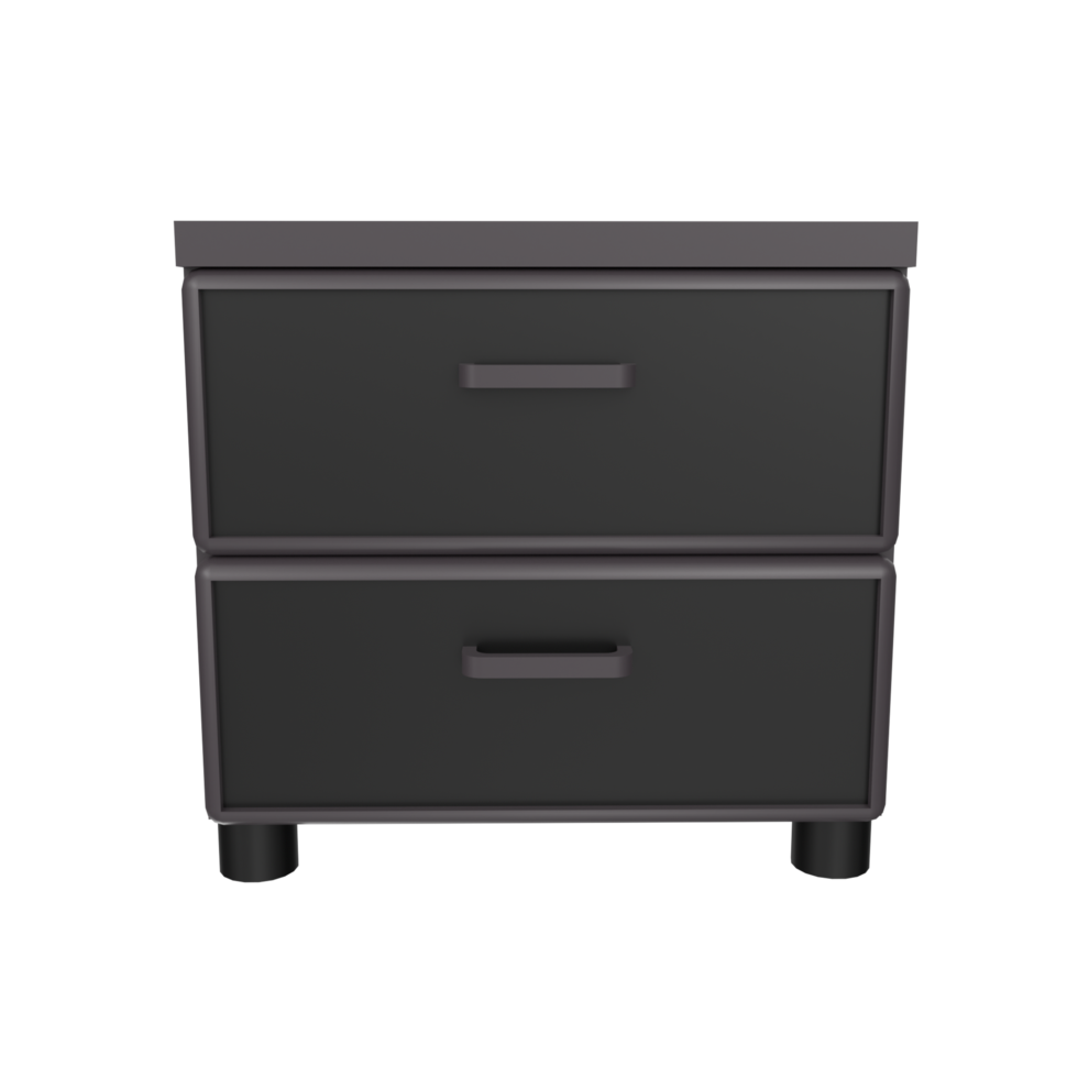 Nightstand isolated on transparent png