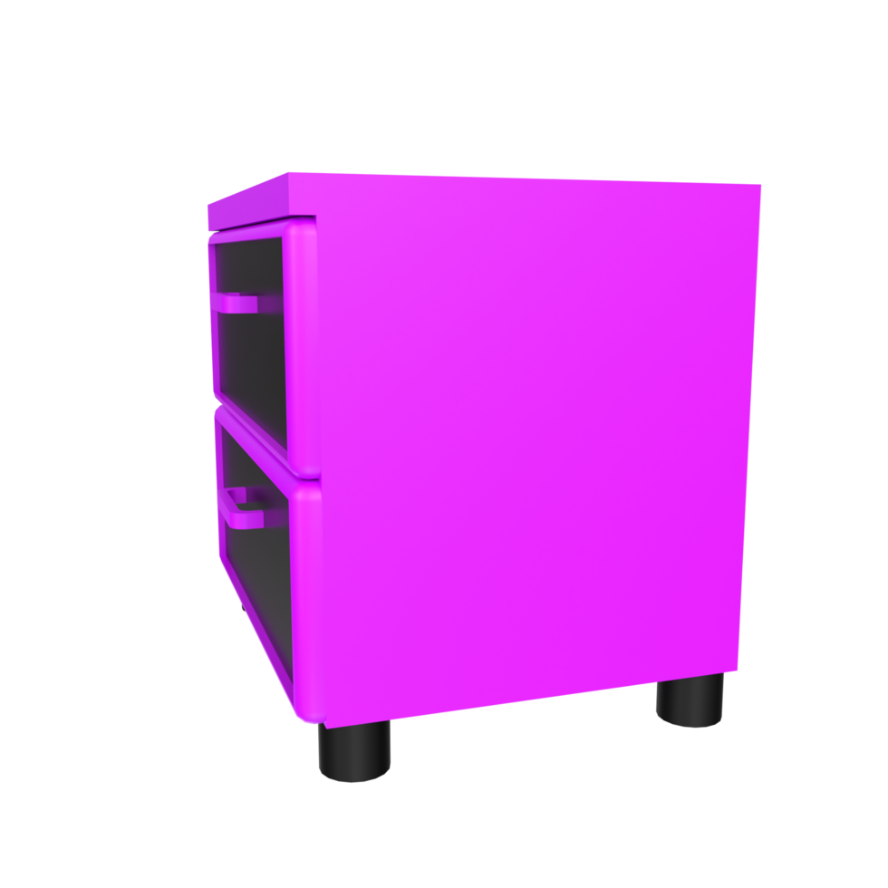 Nightstand isolated on transparent png